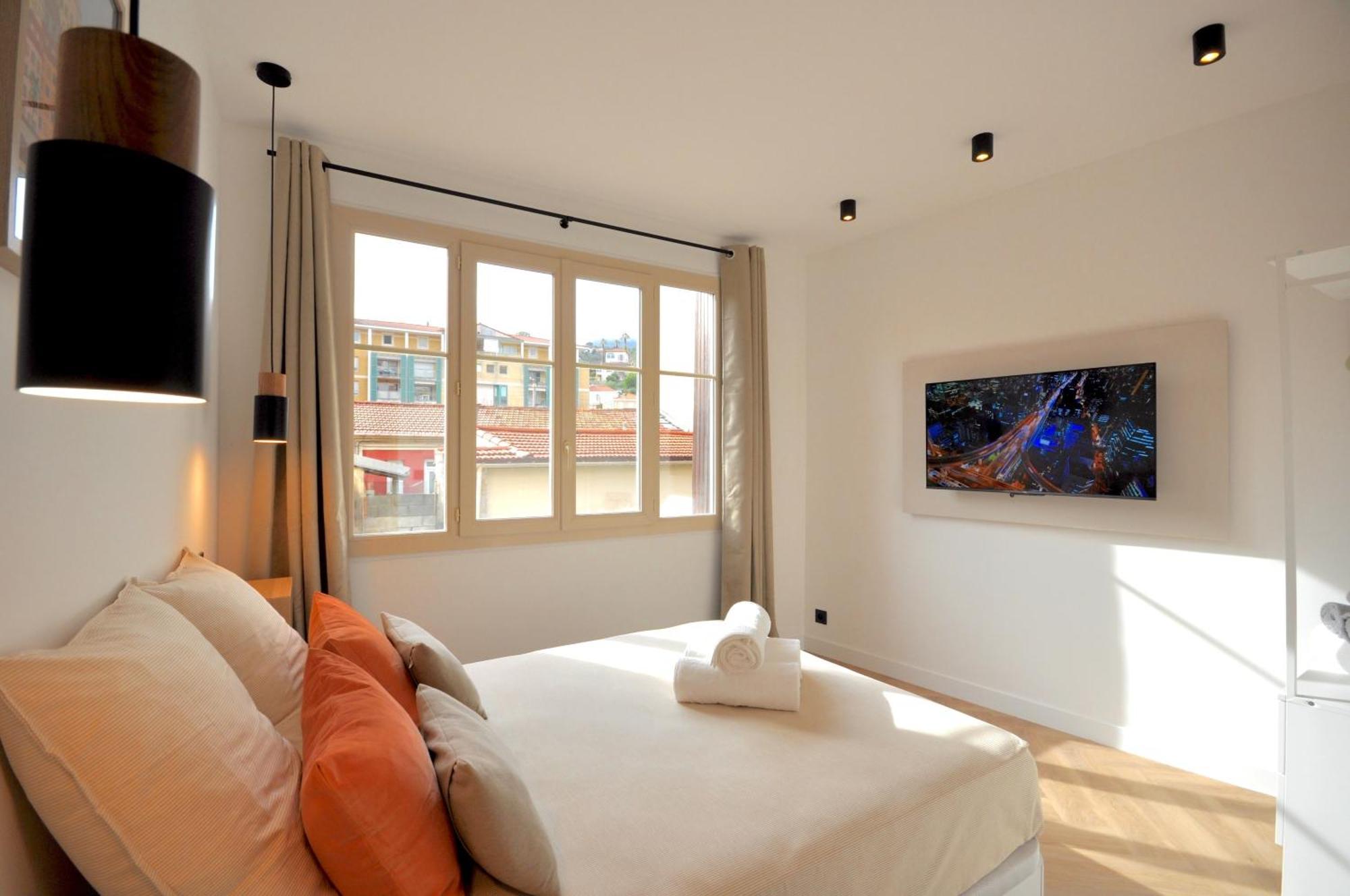 Monaco # Menton - 6 Persons - 2 Bedrooms - Full Renovated - Private Parking - Hypercenter - Clim - Beach And Sun מנטון מראה חיצוני תמונה
