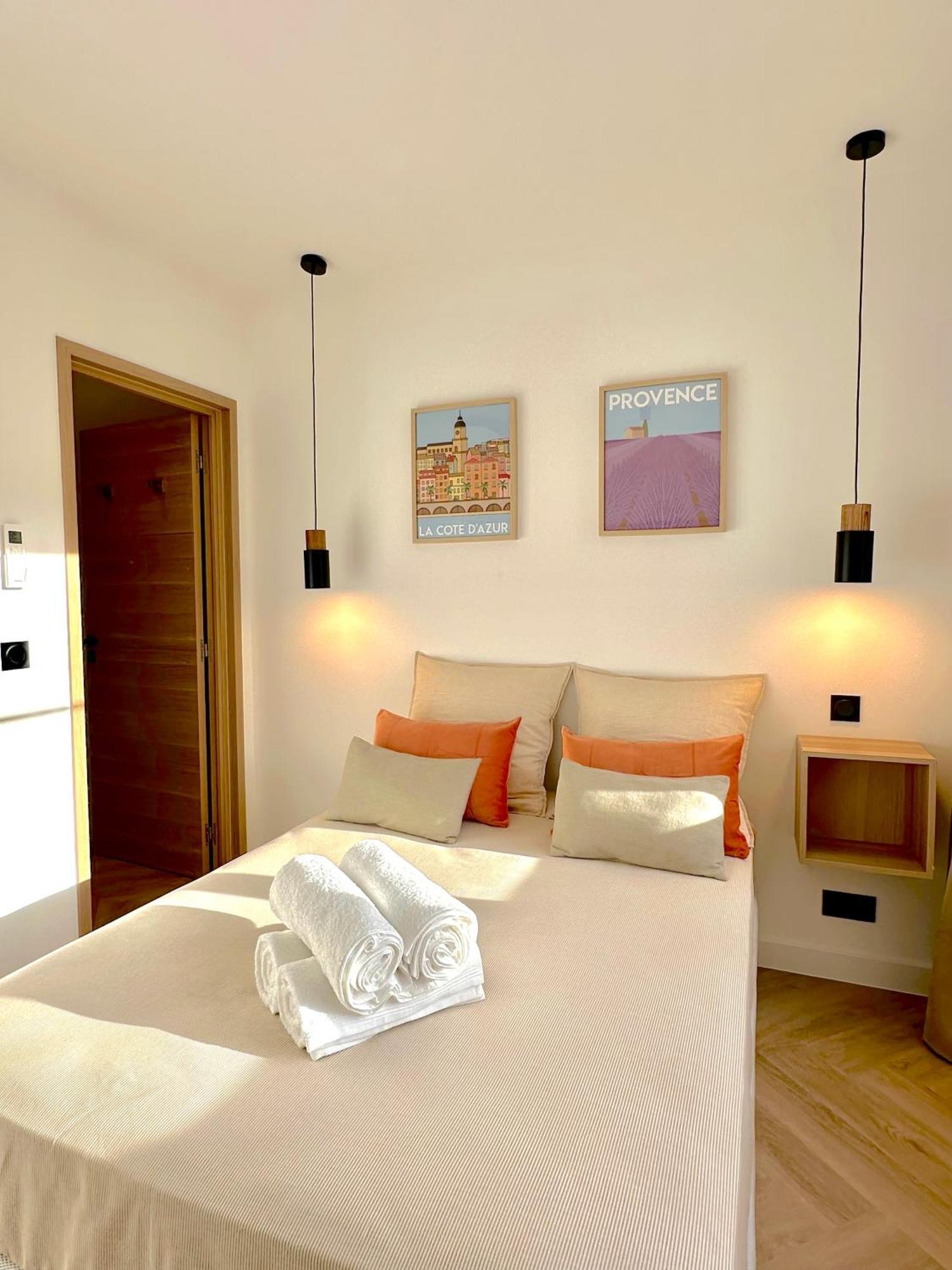 Monaco # Menton - 6 Persons - 2 Bedrooms - Full Renovated - Private Parking - Hypercenter - Clim - Beach And Sun מנטון מראה חיצוני תמונה